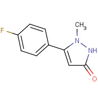 623577-33-3 5-(4-Fluoro-phenyl)-1-methyl-1,2-dihydropyrazol-3-one chemical structure