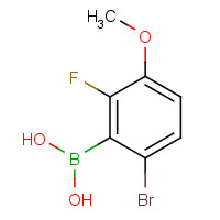 871126-17-9 6-Bromo-2-fluoro-3-methoxybenzeneboronic acid chemical structure