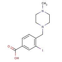 1131614-85-1 3-iodo-4-((4-methylpiperazin-1-yl)methyl)benzoic acid chemical structure