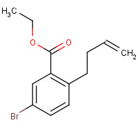 1131587-75-1 ethyl 5-bromo-2-(but-3-enyl)benzoate chemical structure