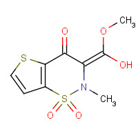 59804-25-0 METHYL 2-METHYL-4-HYDROXY-2H-THIENO[2,3-E]-1,2-THIAZINE-3-CARBOXYLATE-1,1-DIOXIDE chemical structure