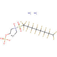 67969-69-1 Diammonium N-ethylheptadecafluoro-N-[2-(phosphonatooxy)ethyl]octanesulfonamidate chemical structure