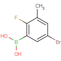 957120-61-5 5-Bromo-2-fluoro-3-methylphenylboronic acid chemical structure