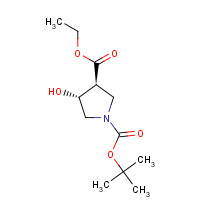 849935-85-9 (3S,4R)-1-tert-butyl 3-ethyl 4-hydroxypyrrolidine-1,3-dicarboxylate chemical structure