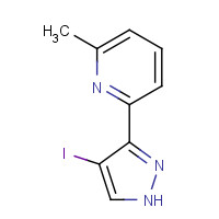 1184917-36-9 2-(4-iodo-1H-pyrazol-3-yl)-6-methylpyridine chemical structure