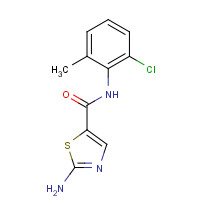 302964-24-5 2-Amino-N-(2-chloro-6-methylphenyl)thiazole-5-carboxamide chemical structure