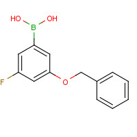 850589-56-9 (3-BENZYLOXY-5-FLUORO)BENZENEBORONIC ACID chemical structure