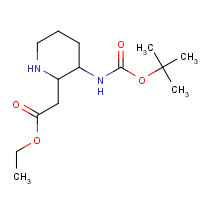 215306-00-6 3-BOC-AMINO-2-PIPERIDINEACETIC ACID ETHYL ESTER chemical structure