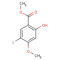 1131587-46-6 methyl 2-hydroxy-5-iodo-4-methoxybenzoate chemical structure