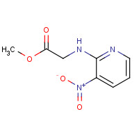 57461-53-7 methyl 2-(3-nitropyridin-2-ylamino)acetate chemical structure