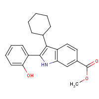 863578-50-1 tert-butyl 2-(3-(2-amino-2-oxoacetyl)-1-benzyl-2-ethyl-1H-indol-4-yloxy)acetate chemical structure
