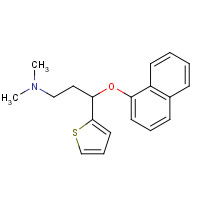 132335-46-7 (S)-(+)-N,N-Dimethyl-3-(1-naphthalenyloxy)-3-(2-thienyl)propanamine chemical structure