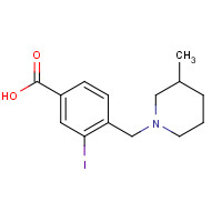 1131614-84-0 3-iodo-4-((3-methylpiperidin-1-yl)methyl)benzoic acid chemical structure