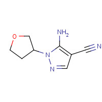 1184916-18-4 5-amino-1-(tetrahydrofuran-3-yl)-1H-pyrazole-4-carbonitrile chemical structure
