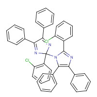 6143-80-2 2,2'-BIS(2-CHLOROPHENYL)-4,4',5,5'-TETRAPHENYL-1,2'-BIIMIDAZOLE chemical structure