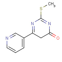 1184919-66-1 2-(methylthio)-6-(pyridin-3-yl)pyrimidin-4(3H)-one chemical structure
