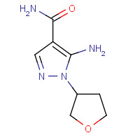 1184913-95-8 5-amino-1-(tetrahydrofuran-3-yl)-1H-pyrazole-4-carboxamide chemical structure