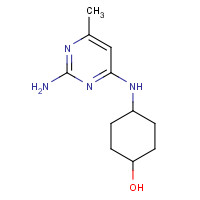1184914-26-8 (1r,4r)-4-(2-amino-6-methylpyrimidin-4-ylamino)cyclohexanol chemical structure