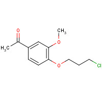58113-30-7 4-(3-chloropropoxy)-3-methoxyacetophenone chemical structure