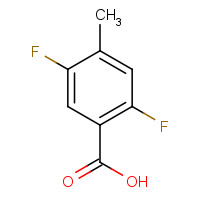 103877-80-1 2,5-Difluoro-4-methylbenzoic acid chemical structure