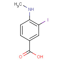 500699-01-4 3-iodo-4-(methylamino)benzoic acid chemical structure