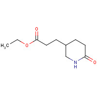 87850-83-7 ethyl 3-(6-oxopiperidin-3-yl)propanoate chemical structure