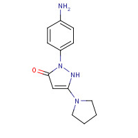 30707-77-8 1-(4-Aminophenyl)-3-(1-pyrrolidino)-5-pyrazolone chemical structure