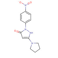 30818-17-8 1-(4-Nitrophenyl)-3-pyrrolidino-2-pyrazolin-5-one chemical structure