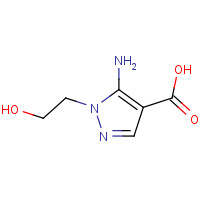 58046-50-7 5-amino-1-(2-hydroxyethyl)pyrazole-4-carboxylic acid chemical structure