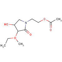 62613-79-0 2-(3-Carbethoxy-4-hydroxypyrrolidin-2-on-1-yl)ethyl acetate chemical structure