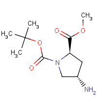 254881-77-1 (2R,4S)-1-tert-Butyl 2-methyl 4-aminopyrrolidine-1,2-dicarboxylate chemical structure