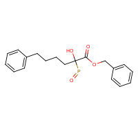87460-09-1 Benzyl hydroxy(4-phenylbutyl)phosphinoylacetate chemical structure