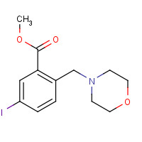 1131587-42-2 methyl 5-iodo-2-(morpholinomethyl)benzoate chemical structure