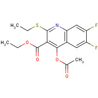 154330-68-4 Ethyl 4-acetoxy-6,7-difluoro-2-(ethylthio)quinoline-3-carboxylate chemical structure
