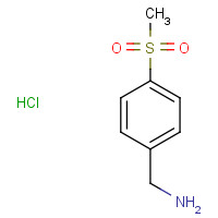 4393-16-2 4-METHYLSULFONYLBENZYLAMINE HYDROCHLORIDE chemical structure