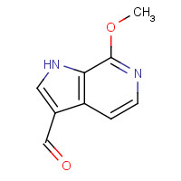1190314-49-8 7-methoxy-1H-pyrrolo[2,3-c]pyridine-3-carbaldehyde chemical structure