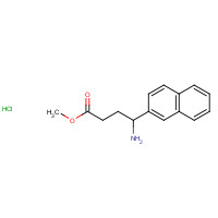 811842-04-3 4-AMINO-4-NAPHTHALEN-2-YL-BUTYRIC ACID METHYL ESTER HYDROCHLORIDE chemical structure