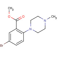1131587-80-8 methyl 5-bromo-2-(4-methylpiperazin-1-yl)benzoate chemical structure