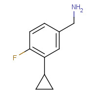 1063733-90-3 (3-cyclopropyl-4-fluorophenyl)methanamine chemical structure