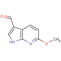 944900-73-6 6-methoxy-1H-pyrrolo[2,3-b]pyridine-3-carbaldehyde chemical structure