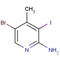 1150618-04-4 5-bromo-3-iodo-4-methylpyridin-2-amine chemical structure