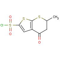 120279-87-0 6-methyl-4-oxo-5,6-dihydro-4H-thieno[2,3-b]thiopyran-2-sulfonyl chloride chemical structure