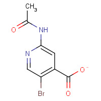 871269-03-3 2-ACETAMIDO-5-BROMOISONICOTINIC ACID chemical structure
