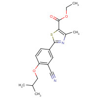 160844-75-7 Ethyl 2-(3-cyano-4-isobutoxyphenyl)-4-methyl-5-thiazolecarboxylate chemical structure