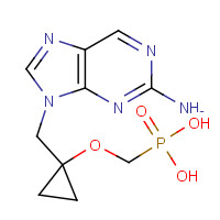441785-25-7 PHOSPHONIC ACID,[[[1-[(2-AMINO-9H-PURIN-9-YL)METHYL]CYCLOPROPYL]OXY]METHYL]-(9CI) chemical structure