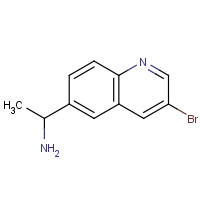 1150618-24-8 1-(3-bromoquinolin-6-yl)ethanamine chemical structure