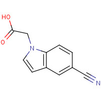 202124-67-2 5-Cyanoindole-1-acetic acid chemical structure