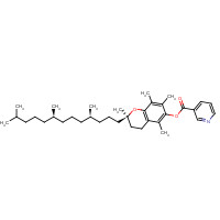 16676-75-8 Vitamin E nicotinate chemical structure