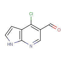 958230-19-8 4-CHLORO-1H-PYRROLO[2,3-B]PYRIDINE-5-CARBALDEHYDE chemical structure