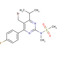 799842-07-2 5-(Bromomethyl)-4-(4-fluorophenyl)-6-isopropyl-2-[methyl(methylsulfonyl)amino]pyrimidine chemical structure
